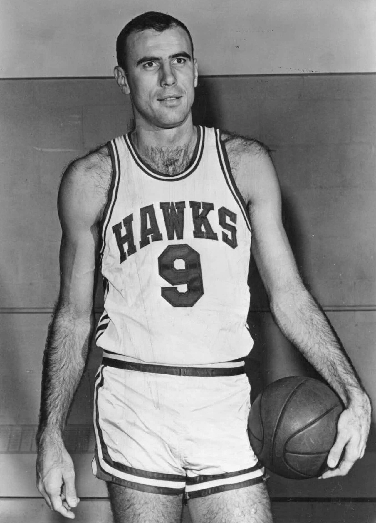 Bob Pettit 於 1961 年的歷史照片（作者不詳，公有領域 Public domain，來源 Wikimedia Commons）