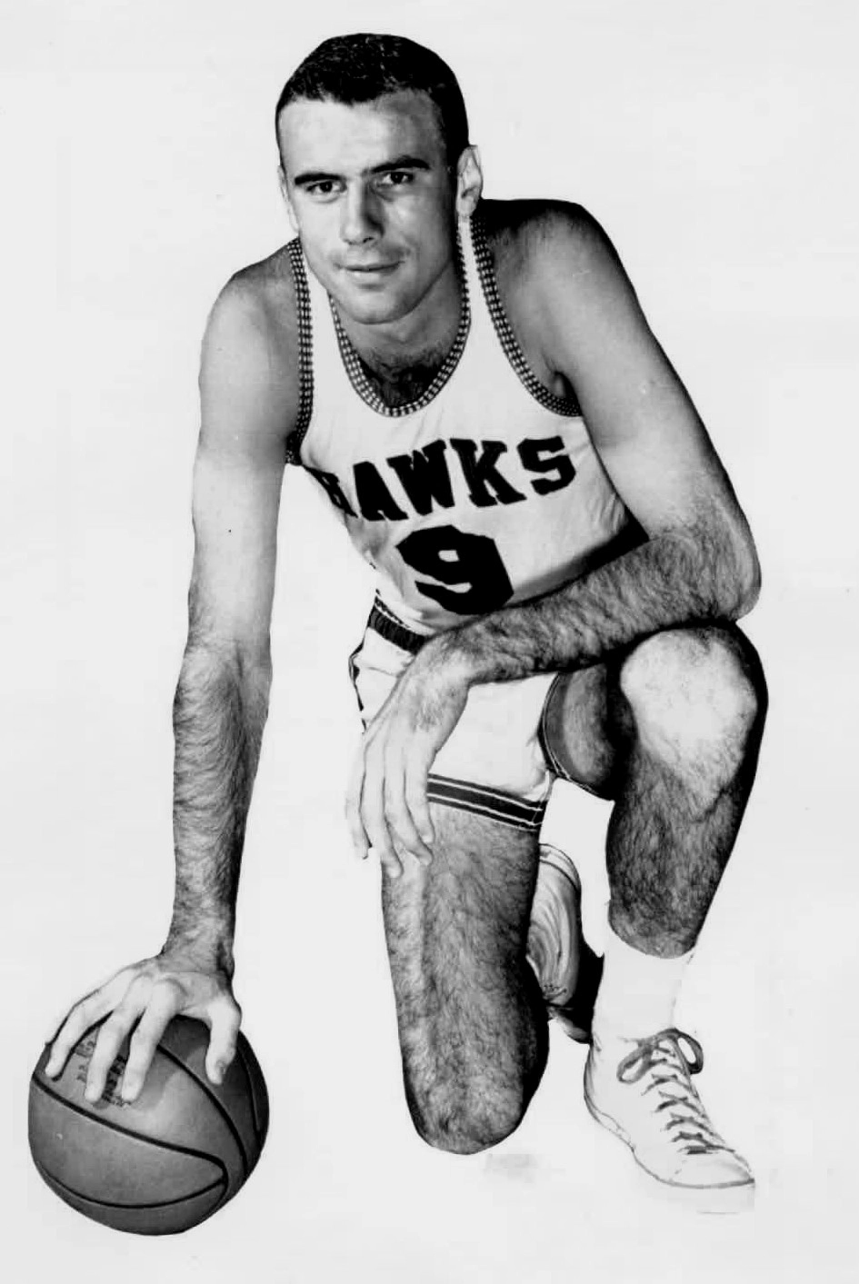 Bob Pettit 於 1962 年的歷史照片（作者不詳，公有領域 Public domain，來源 Wikimedia Commons）